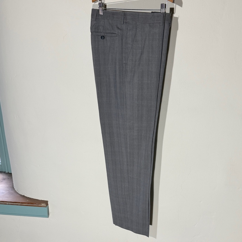 Gray Banana Republic Plaid Dress Pants